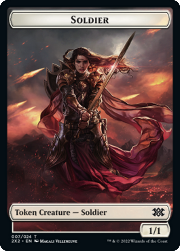 Zombie // Soldier Double-Sided Token [Double Masters 2022 Tokens]