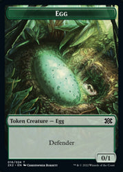 Egg // Knight Double-Sided Token [Double Masters 2022 Tokens]