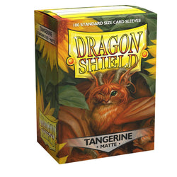 Dragon Shield: Standard 100ct Sleeves - Tangerine (Matte)