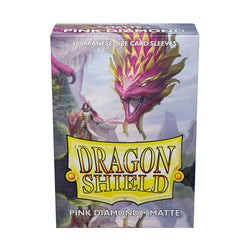 Dragon Shield: Japanese Size 60ct Sleeves - Pink Diamond (Matte)