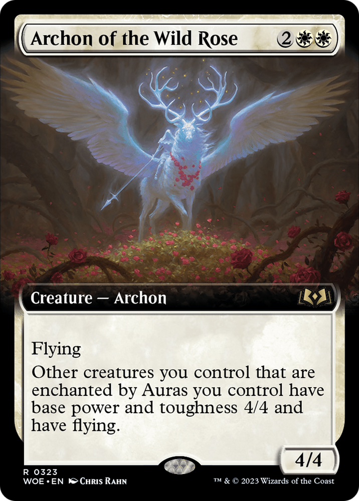 Archon of the Wild Rose (Extended Art) [Wilds of Eldraine]