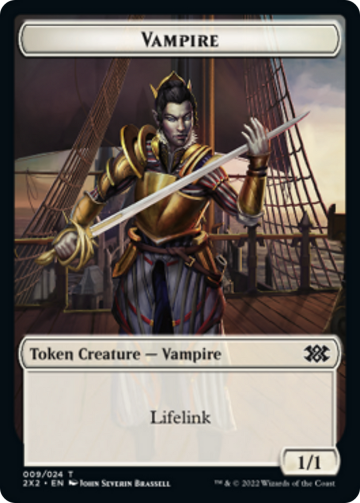 Saproling // Vampire Double-Sided Token [Double Masters 2022 Tokens]