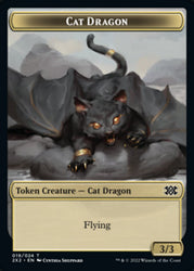 Cat Dragon // Eldrazi Scion Double-Sided Token [Double Masters 2022 Tokens]