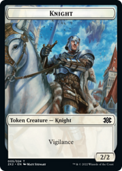 Egg // Knight Double-Sided Token [Double Masters 2022 Tokens]